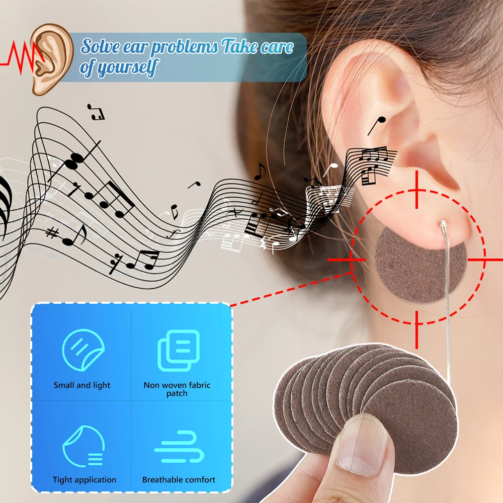 Sumifun 12pcs Herbal Ear Tinnitus Patches Cure Hearing Loss and Deafness Multiple Sclerosis Treatment Patch Health Care Plaster