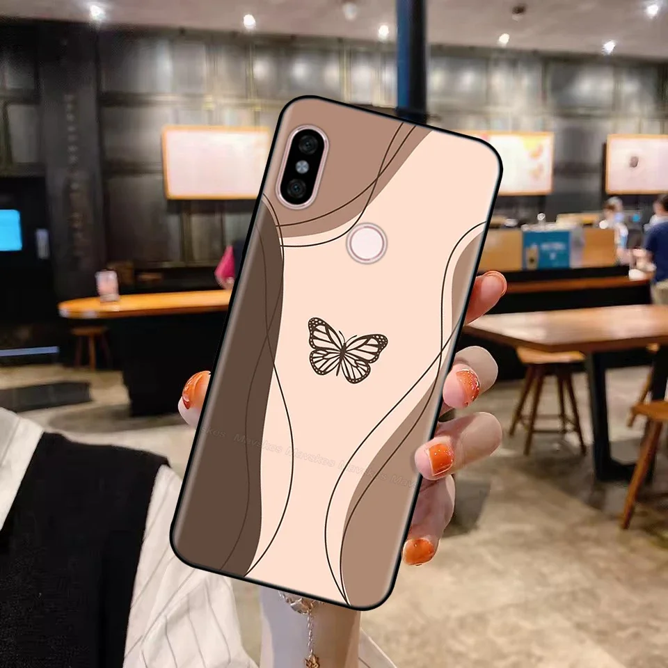 حافظة فاخرة لهاتف Redmi Note 5 Pro منقوشة للحماية الكاملة من السيليكون السائل الناعم غطاء كرتوني لهاتف Xiaomi Redmi Note 5 Pro Note 5