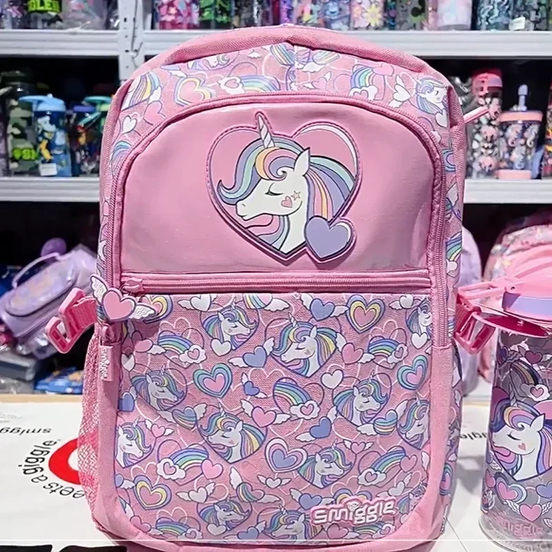 Genuine Australian Smiglige Student Backpack Lightweight Zero Weight Love Unicorn Patterned Children's Backpack Cartoon Bag