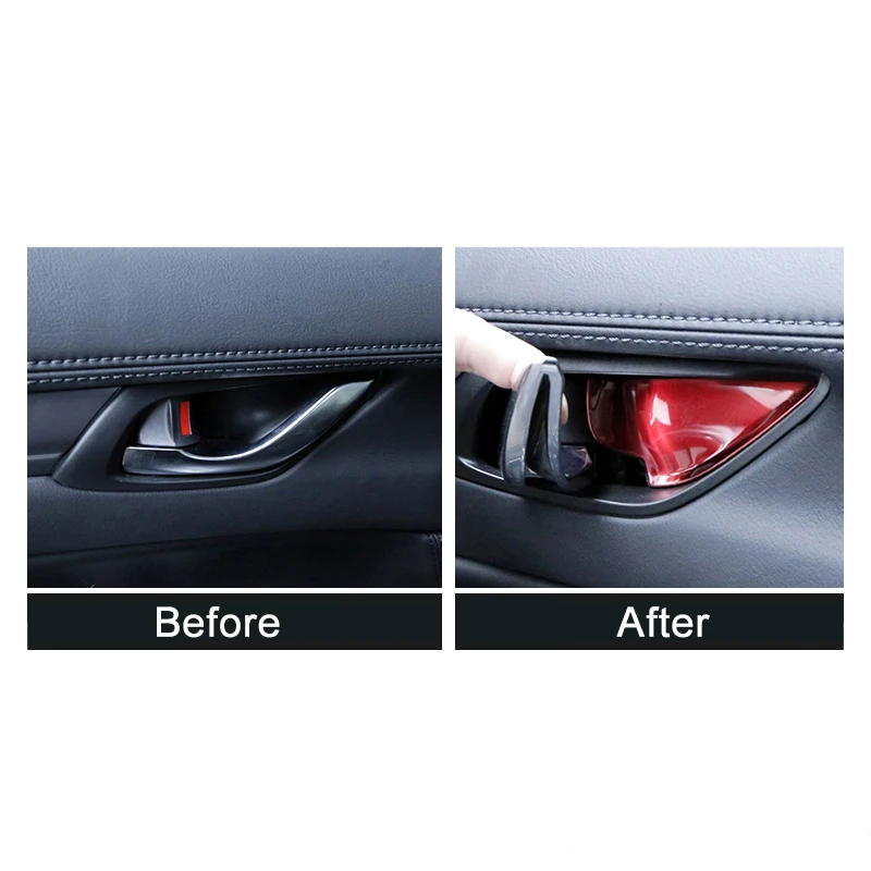 For Mazda CX-5 CX5 KE KF 2012 2013 2014 2015 2016 2017 2018 2019 2020 Car Inner Door Handle Bowl Cover Trim Stickers Accessories view 3