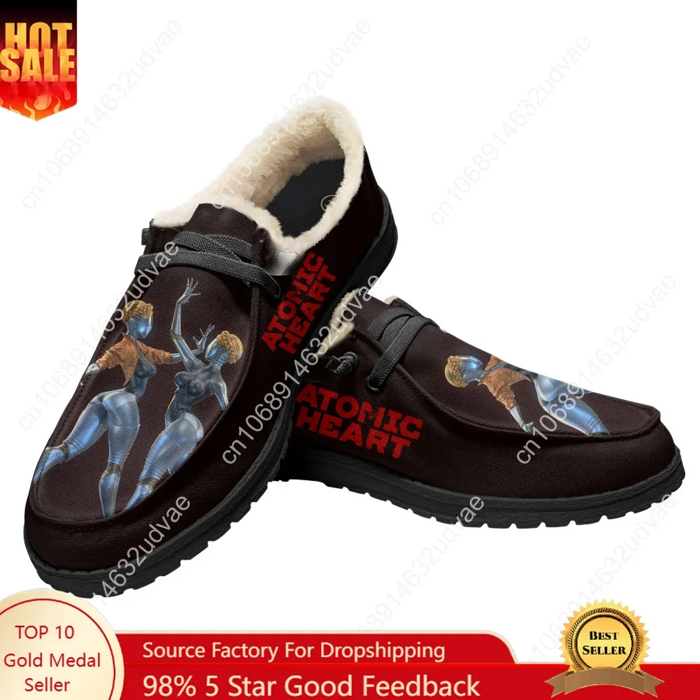 

Atomic Heart Casual Shoes Plush Flat Shoe Men Woman Breathable Casual Outdoor Lightweight Footwear Couple Custom Made Shoe