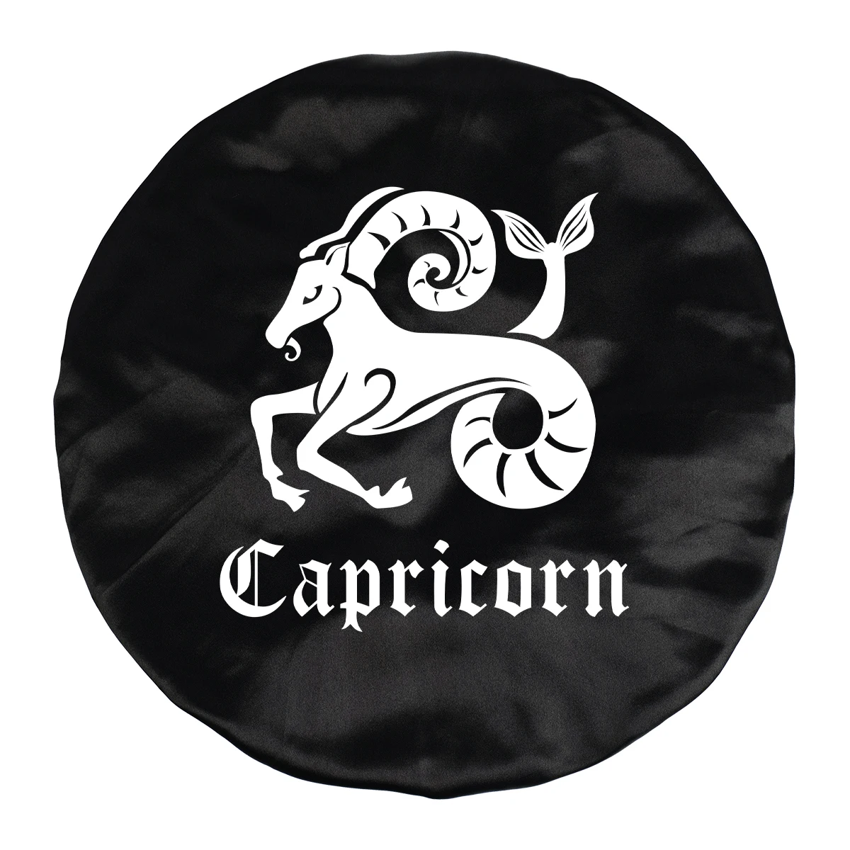 1pc Zodiac Sign Satin Sleep Hair Bonnet with Wide Brim - Lightweight Soft Hair Protection Cap for Nighttime & Daily Use
