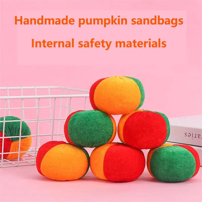 1pcs Sandbag Throwing Game Children's sports games Pumpkin Velvet Sandbag Sensory training Avoidance training Competitive Games