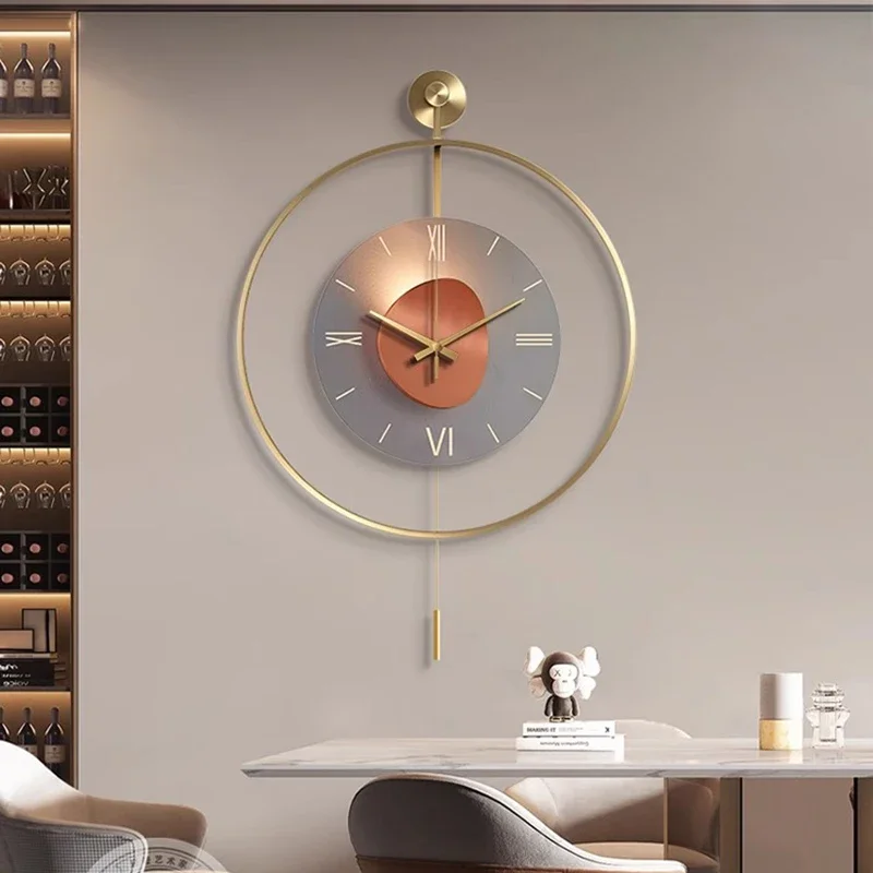 Contemporary Luxury Wall Clock Silent Non-Ticking Minimalist Design For Dining Room Kitchen Living Room Hallway Wall Decoration