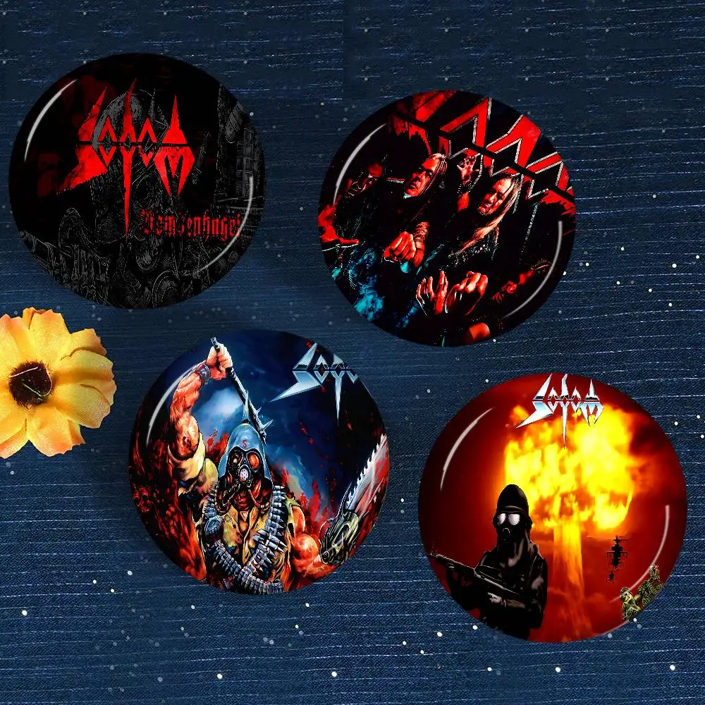Sodoms Germany Thrash Metal Band 58mm Animals Funny Brooches Badge Backpack Clothes Gift Accessory