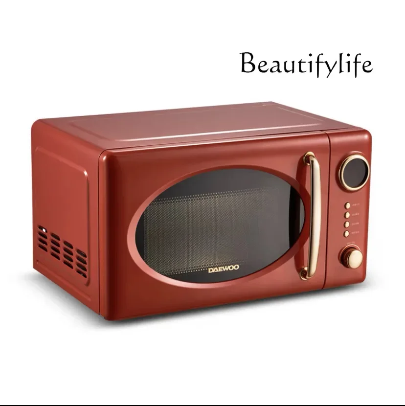 فرن ميكروويف منزلي ، نوع دوار صغير ، فرن موجات خفيفة ريترو ، غلاية صغيرة عالية القيمة ، متعددة الوظائف
