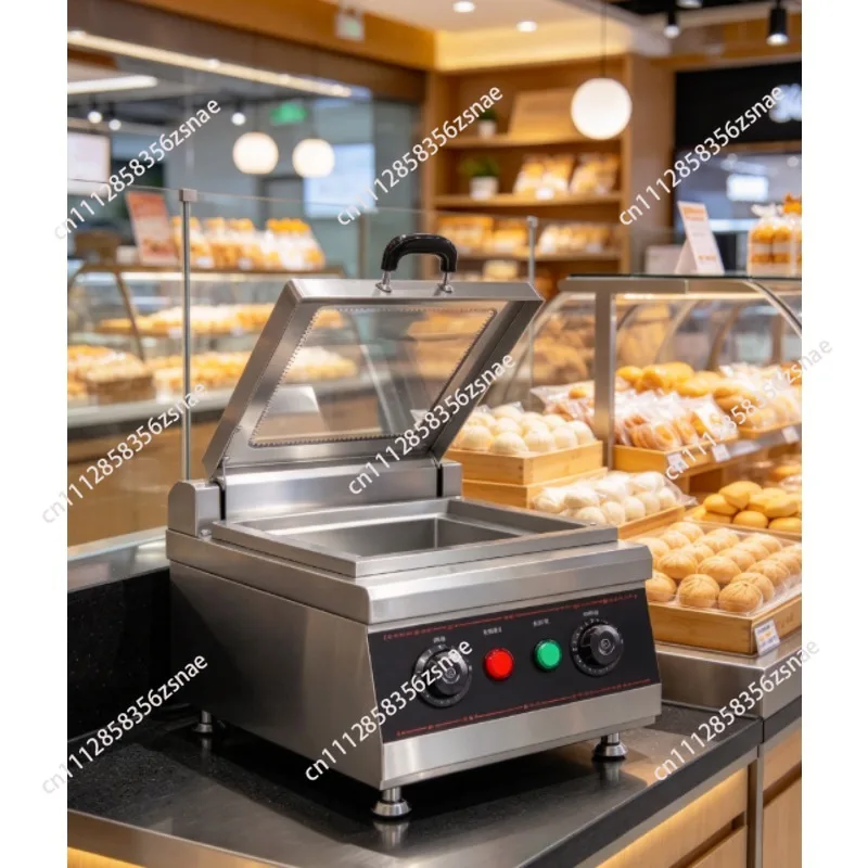 Single Pot 2500 W Gyoza Dumpling Frying Cooker Fry Griddle Pan Machine Dumpling Frying Machine For Restaurant
