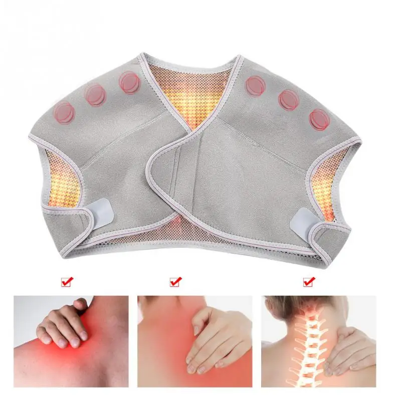 

Self-Heating Therapy Magnetic Shoulder Pad Protector Pain relief Unisex Ache Relief Back Support Corset Warm Health Care Soft