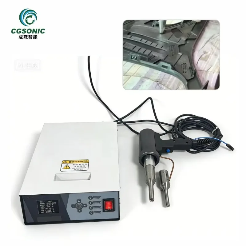 Lightweight Type Handheld Ultrasonic Plastic Spot Welder For Automotive Interior Door Panel Trim