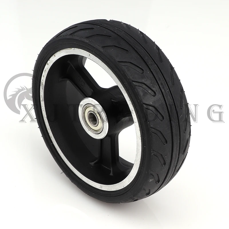 5 inch carbon fiber aluminum alloy aluminum alloy wheel rear wheel assembly rubber wheels suitable for electric scooters parts