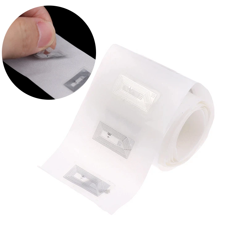 New 50Pcs NFC Chip Ntag213 Sticker Wet Inlay 11x21MM 13.56MHz Label Tag 213 Anti-counterfeiting Label Electronic Label