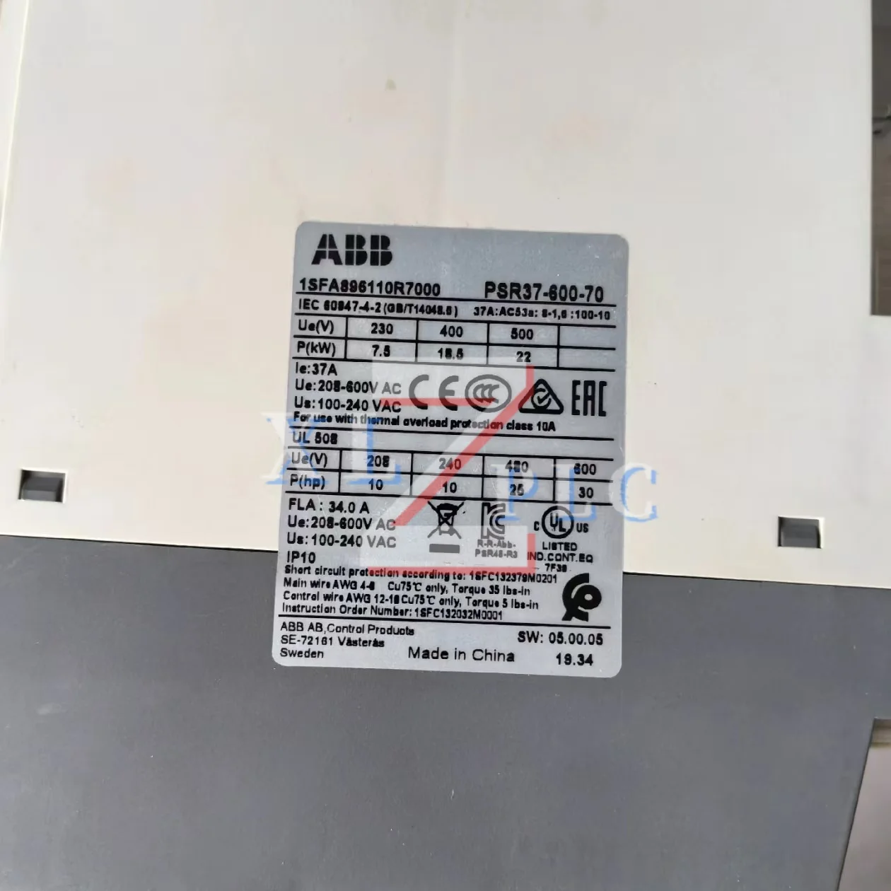 PSR9-600-70 Soft Starter PSR37-600-70 asli baru