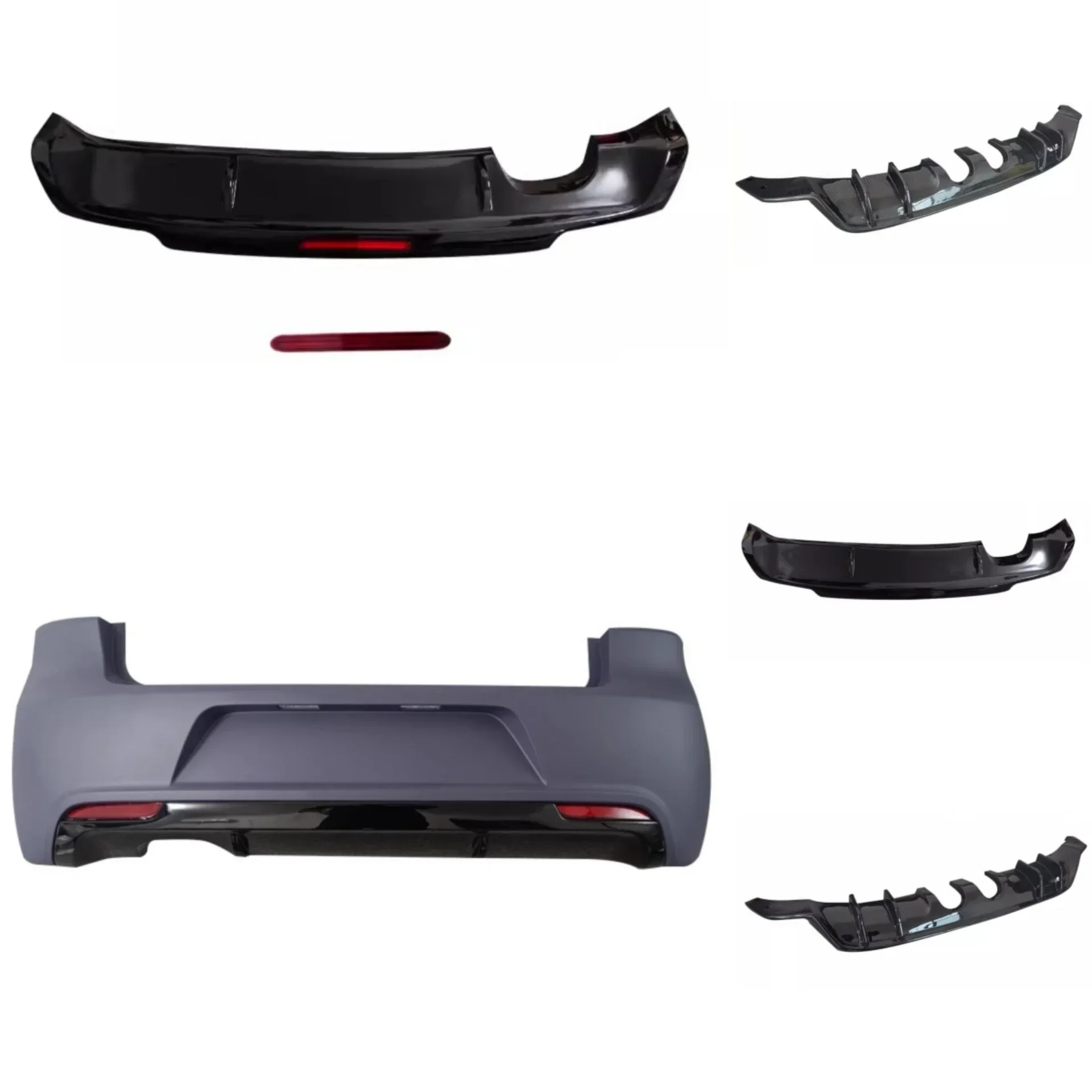 Unlackierter Heckspoiler für Volkswagen VW Golf 6 6R20 6GTI Modifiziertes R-Line Karosserie-Kit Auto-Zubehör