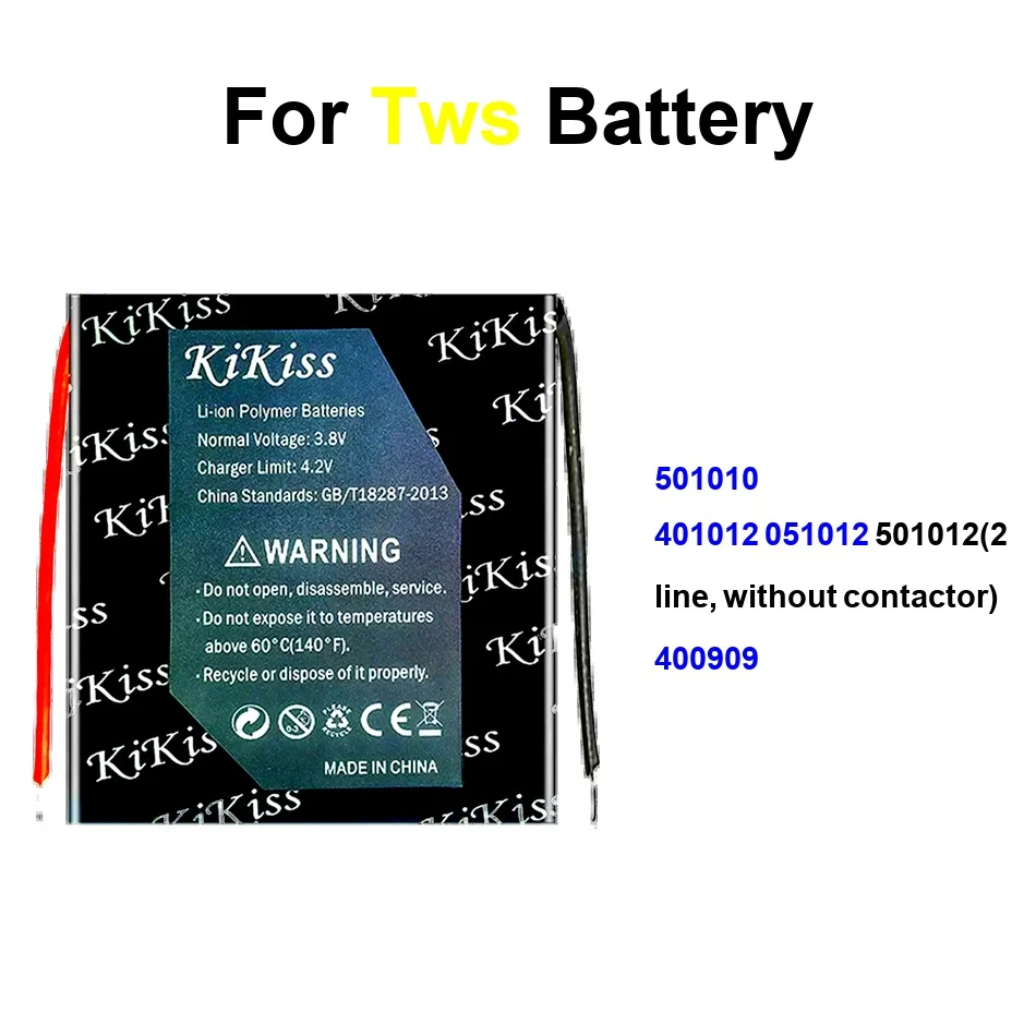 

Аккумулятор для Bluetooth-гарнитур TWS I7, I7s, I8, I9, I10, I12, MP3, MP4, 3D, GPS (модели 400909, 401012)