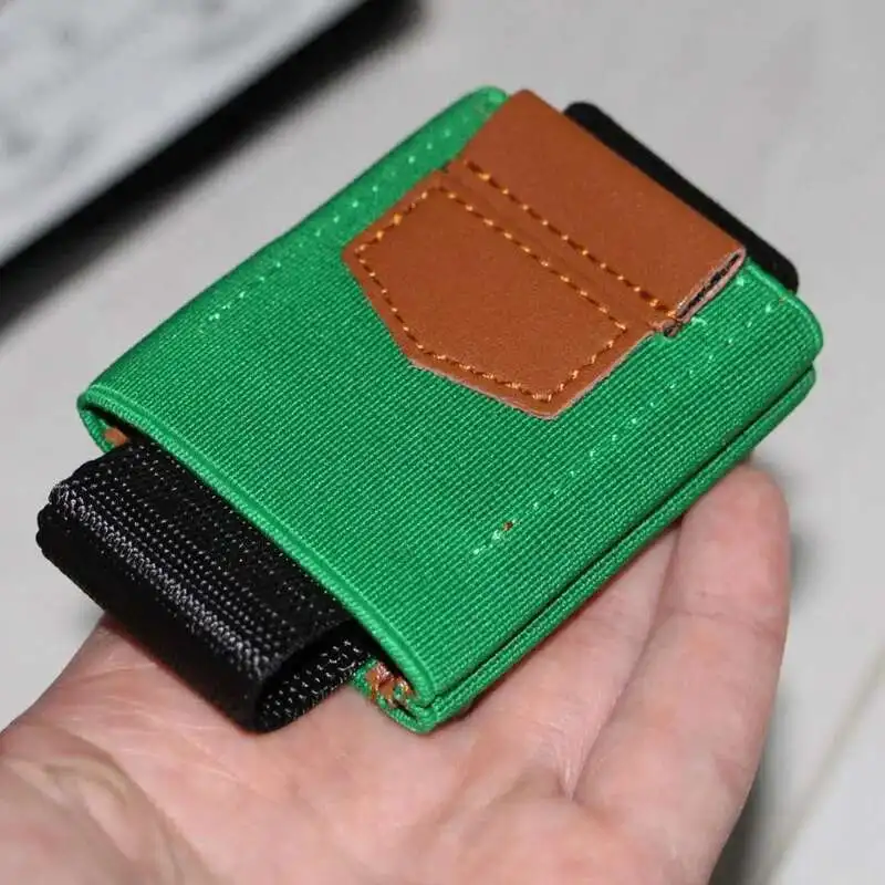 Mens Wallet High Quality Elastic Nylon Magic Wallet Mini Drawstring Credit Card ID Holders Slim Minimalist Purse Cardholder