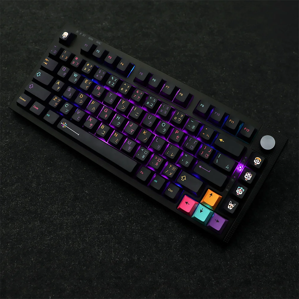 HiFiGo Rinko Touch Keycaps Set | 156 Tasti Profilo Cherry | PBT Dye-Sublimated | Compatibili Tastiere 60%-Full Size
