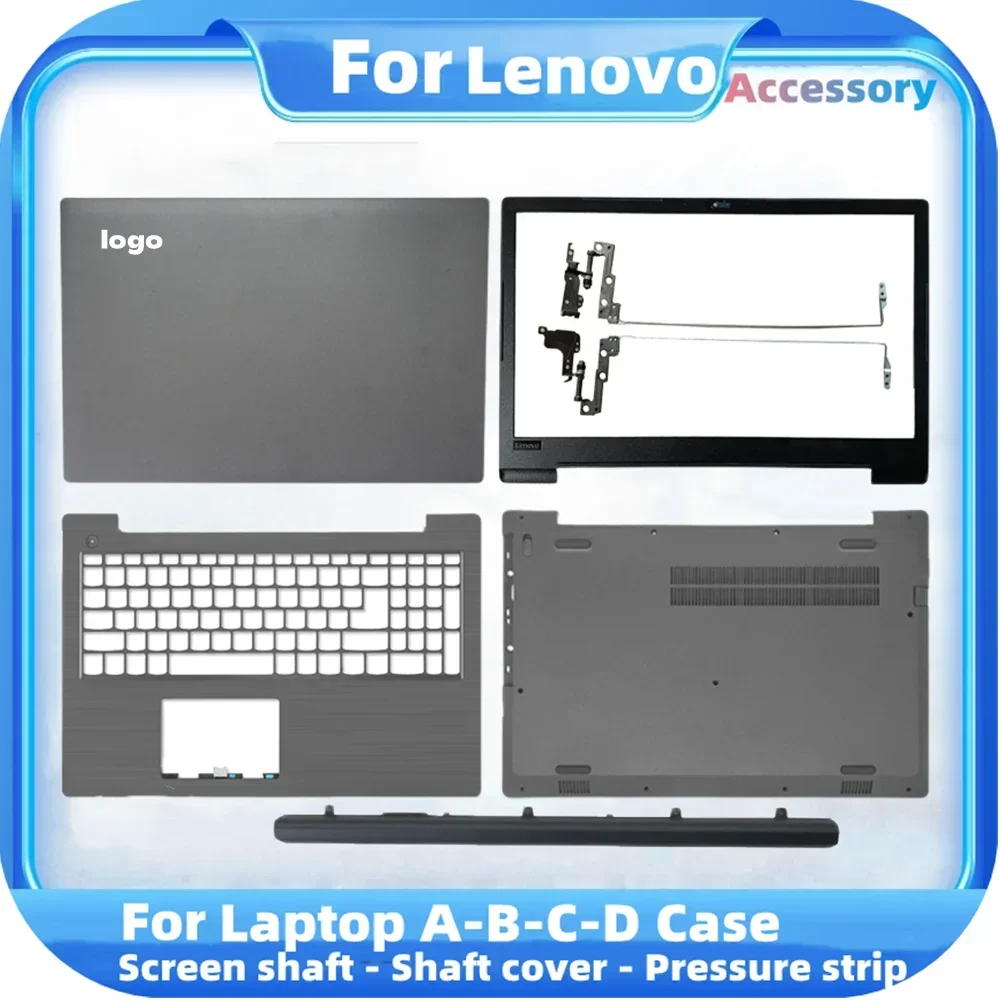 New LCD Back Cover For Lenovo V130-15 V130-15IGM V130-15IKB V330-15IKB Laptop Front Bezel/Palmrest/Bottom Case/Hinges Cover Gray