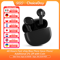 QCY T20 Wireless Headphones Bluetooth 5.3 TWS Earphones 13mm Big Driver HIFI Headset 4 Mics ENC HD Call Earbuds 68ms Low Latency