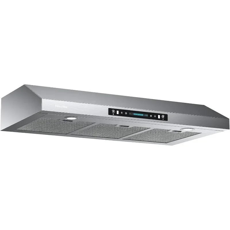 36 Inch Under Cabinet Range Hood with 900-CFM, 4 Speed Gesture Sensing&Touch Control Panel, Stainless Steel Kitchen Vent