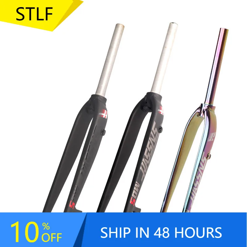 STLF HASSNS Mountain Bike Front Fork Bike Aluminum Alloy Front Fork 26/27.5/29 Inch Bike Front Fork