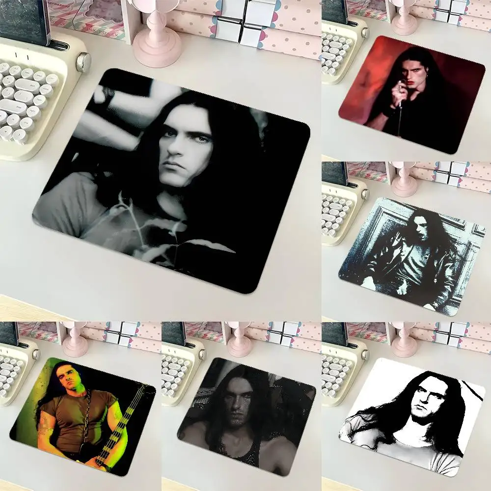 1pc T-Type O Negative Rock P-Peter Steele Small Mousepad Keyboard Pad Laptop Cushion Non-slip Deskpad