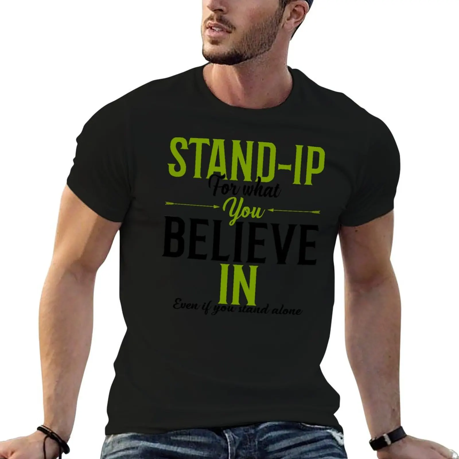 

Stand Up For What You Believe In Even If You Stand Alone T-Shirt basketball graphic tees for a boy T-shirt men