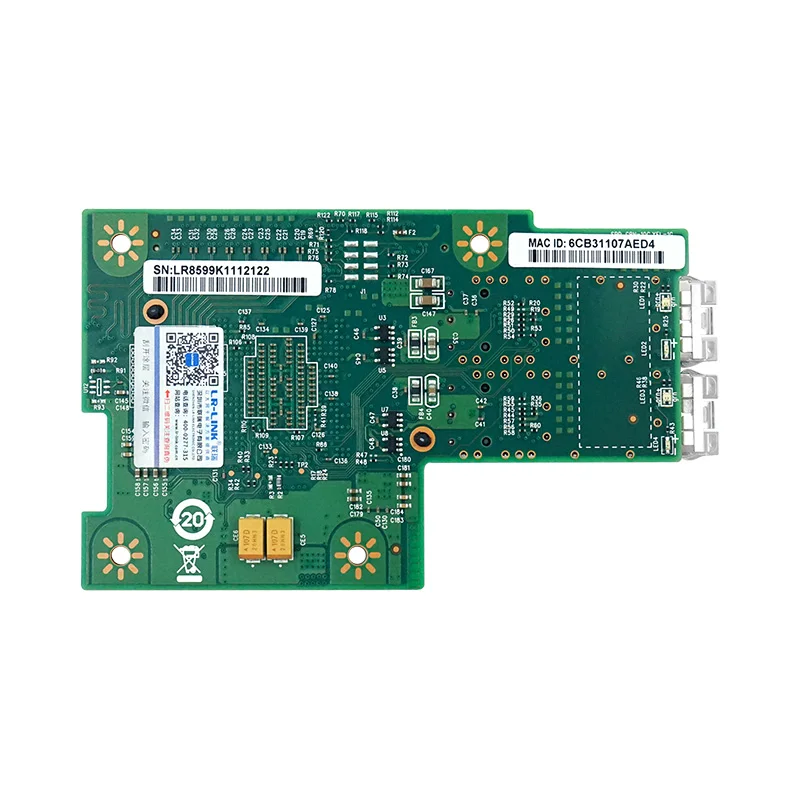 LR-LINK 3002PF OCP2.0 Adattatore scheda di rete Ethernet 10G a doppia porta (NIC) con server SFP+ basato su Intel 82599