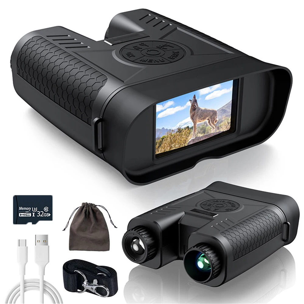 Chuyên Nghiệp 1080P Sạc Ống Nhòm Kính Viễn Vọng 15X 600M Có Hồng Ngoại Quay Ban Đêm Dành Cho Cắm Trại Đi Săn Ghi Hình