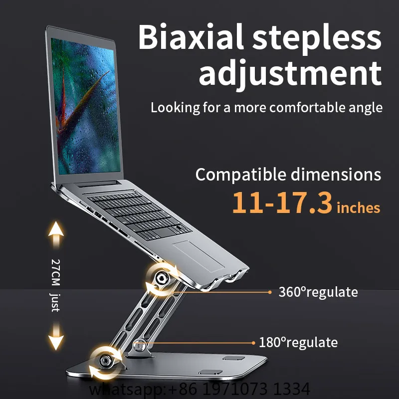 Phone Tablet Stand Adjustable Aluminum Alloy laptop Tablet up to 17 