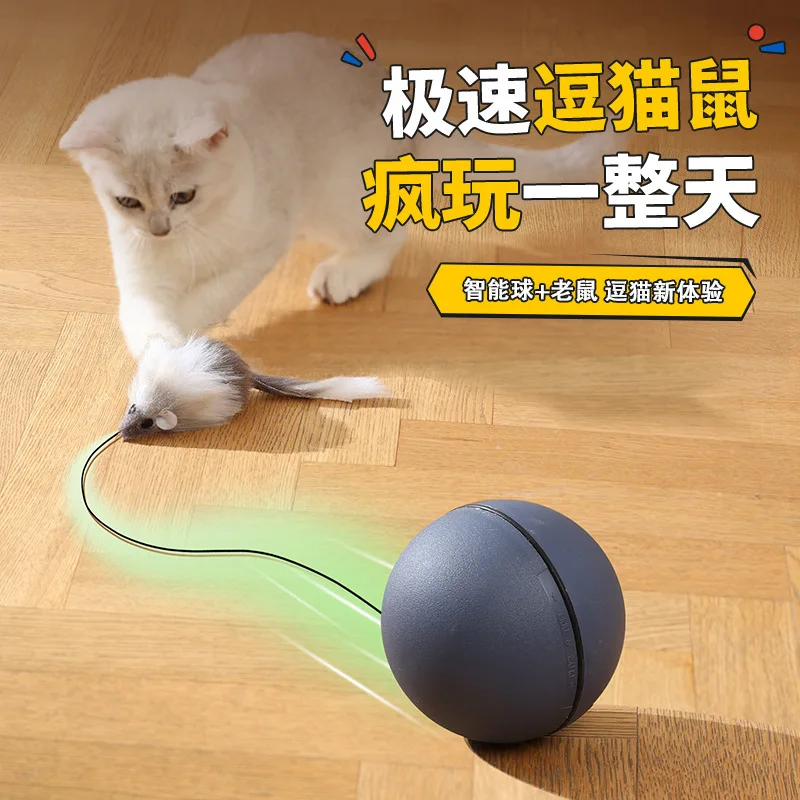 Cat toys relieve boredom and consume physical strength, mice tease cat sticks, cat sports, electric automatic tease