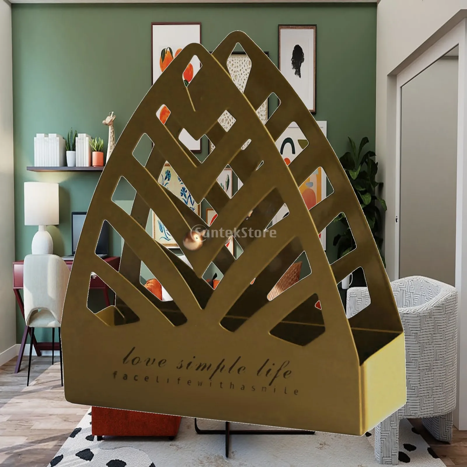 Decorative Coil Burner Box Container Stand Frame for Living Room Bedroom Bathroom Shelf Display