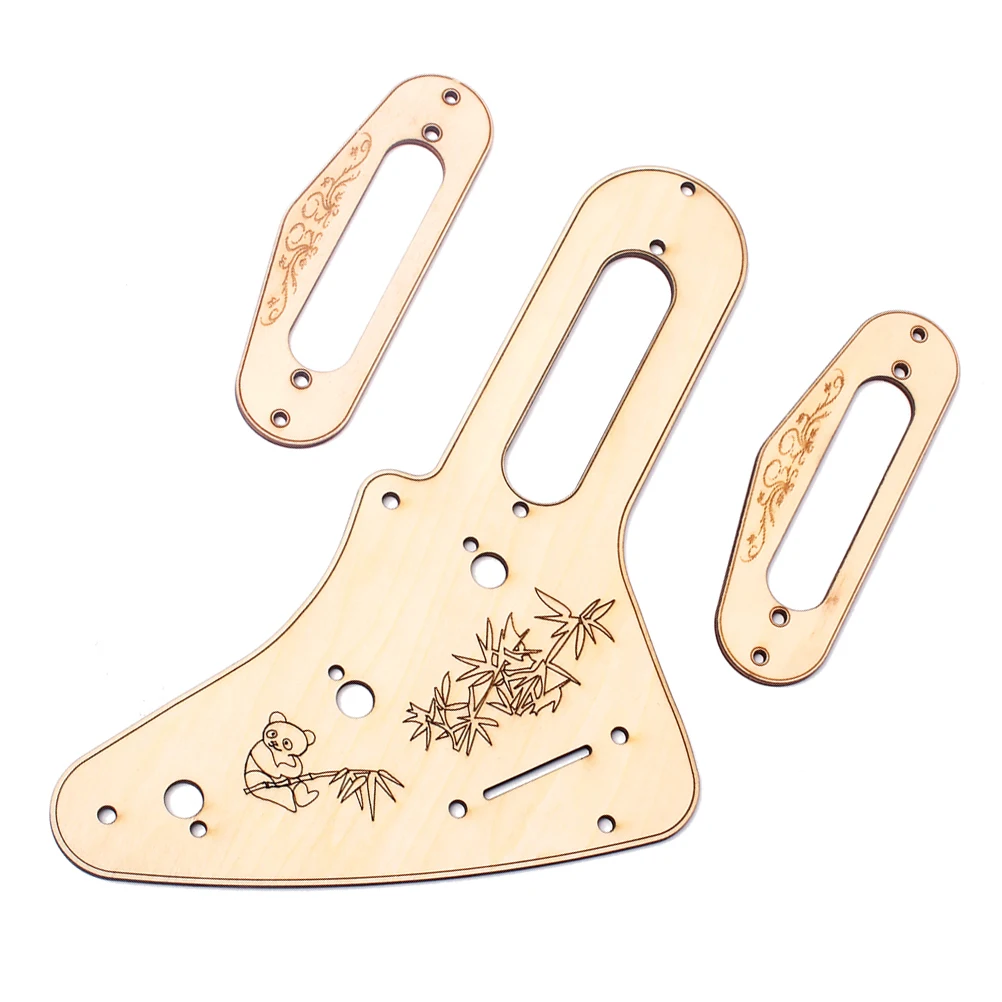 

Guitar Pickguard Set Humbucker Pickup Frame Mounting Ring Electric Acoustic Thermostability Lightweight DIY Parts Replacement