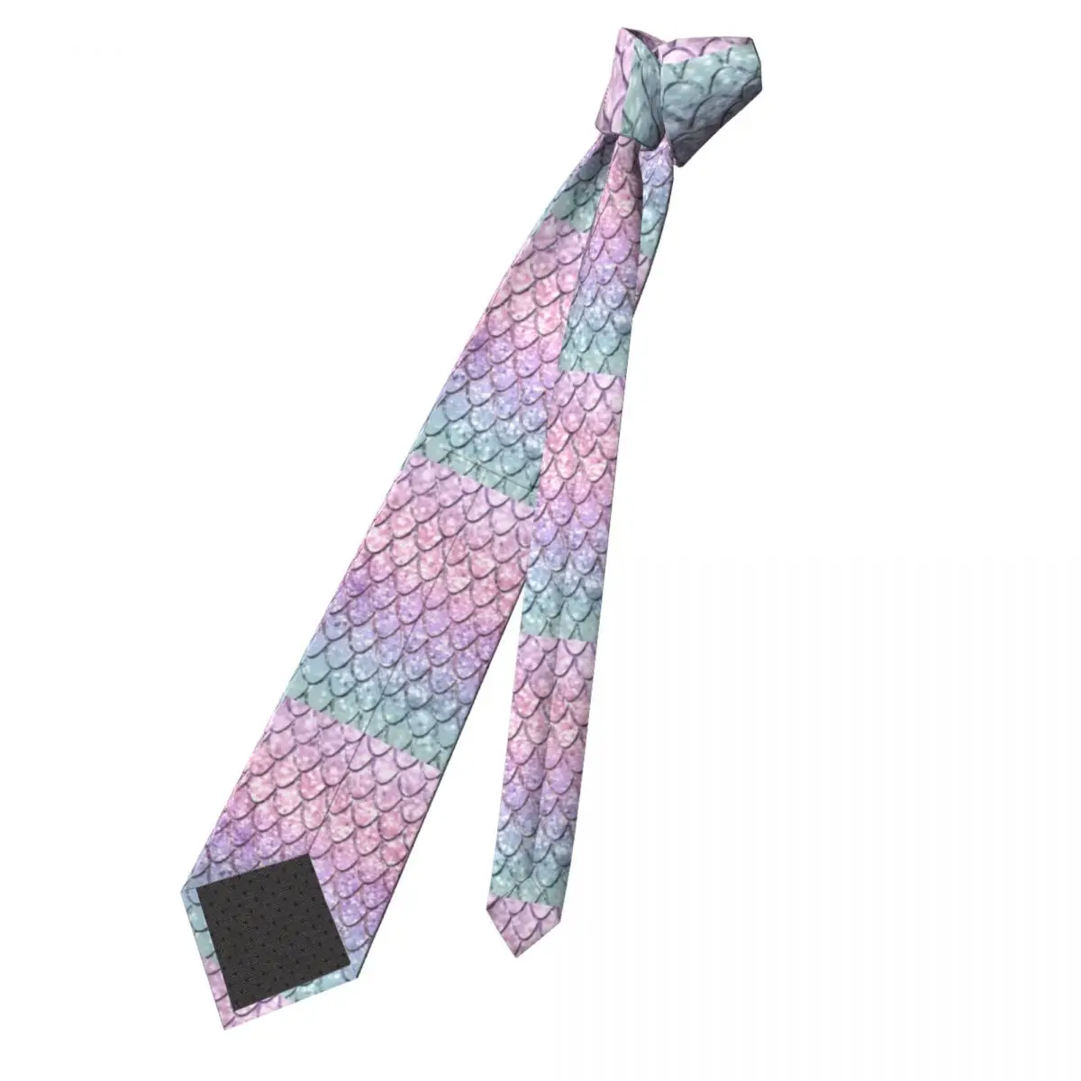 Mermaid Scales Unicorn Glitter Necktie Men Women Skinny Polyester 8 cm Narrow Neck Ties for Men Shirt Accessories Gravata Office