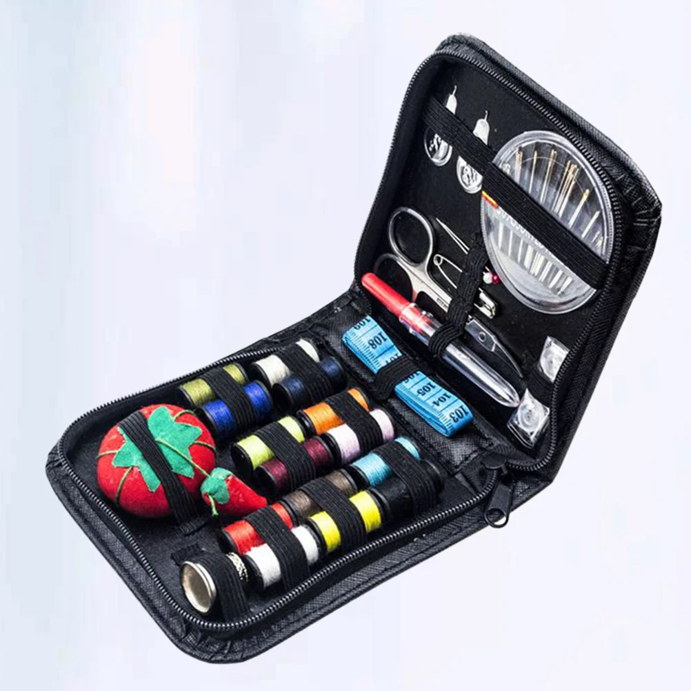 

11Pcs Needle Thread Sewing Kit Portable Multifunctional Complete Set for Home Travel Clothes Repair DIY Crafts Storage Zipper