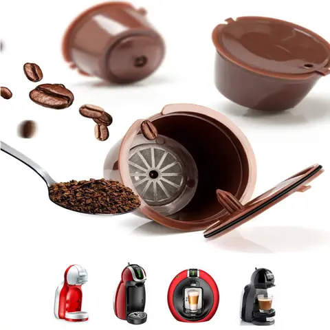 커피 캡슐 필터 컵 재사용 가능한 Dolce Gusto 재사용 가능한 빈 포드 필터 컵 Dolce Taste 재사용 가능한 캡슐