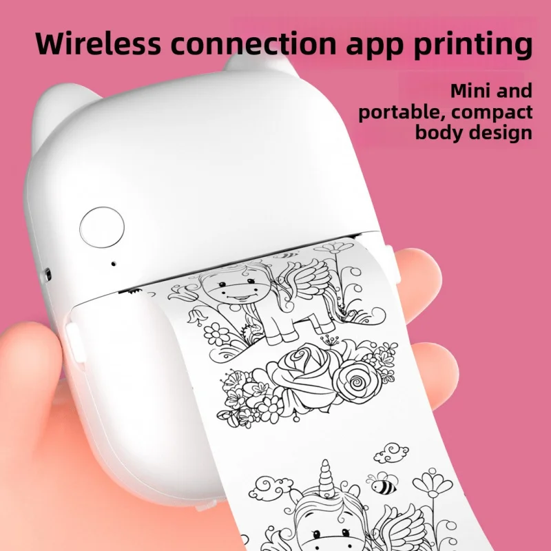 Neuer Kreativer KI-Mini-Drucker mit Multifunktionaler Sprachsteuerung für Schüler und Kinderspielzeug