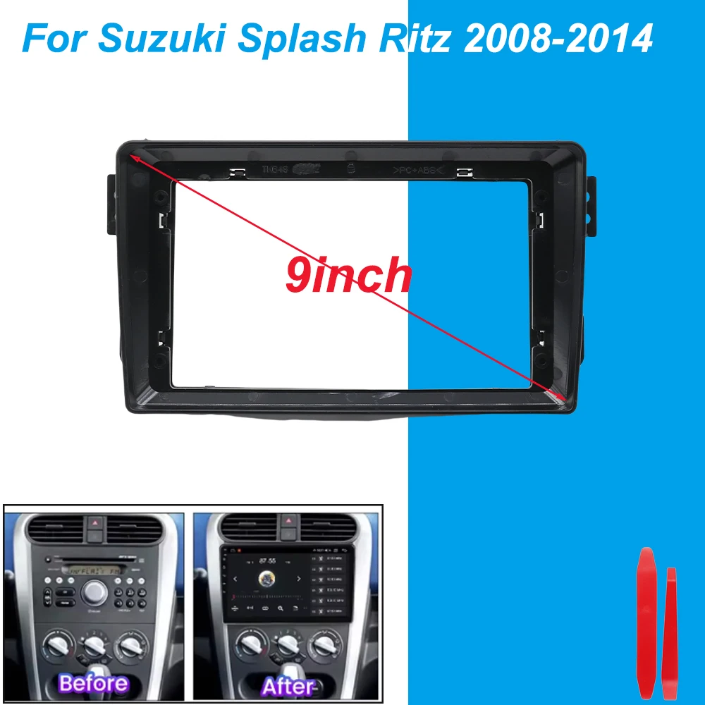 

Автомобильный радиоприемник для Suzuki Splash для Opel Agila 2008-2014, комплект стерео панели, рама приборной панели для кабеля питания, рама приборной панели Canbus