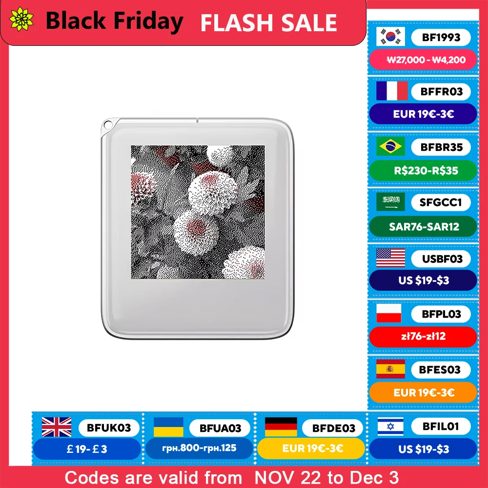 NFC Function Memory Keyring 1.54-inch Three Color Display Screen Image Wireless Transmission Keychain Ink Screen
