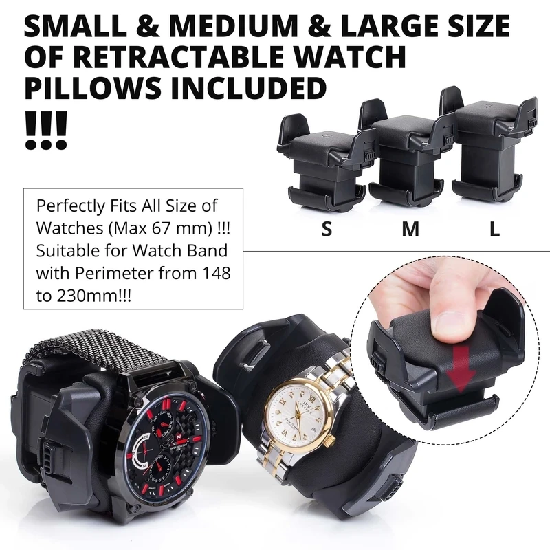Watch Winder Safe Box Cabinet Case For Mechanical Watches,Luxury Automatic Vault Storage With Motor,Slots Holder For Watches view 5