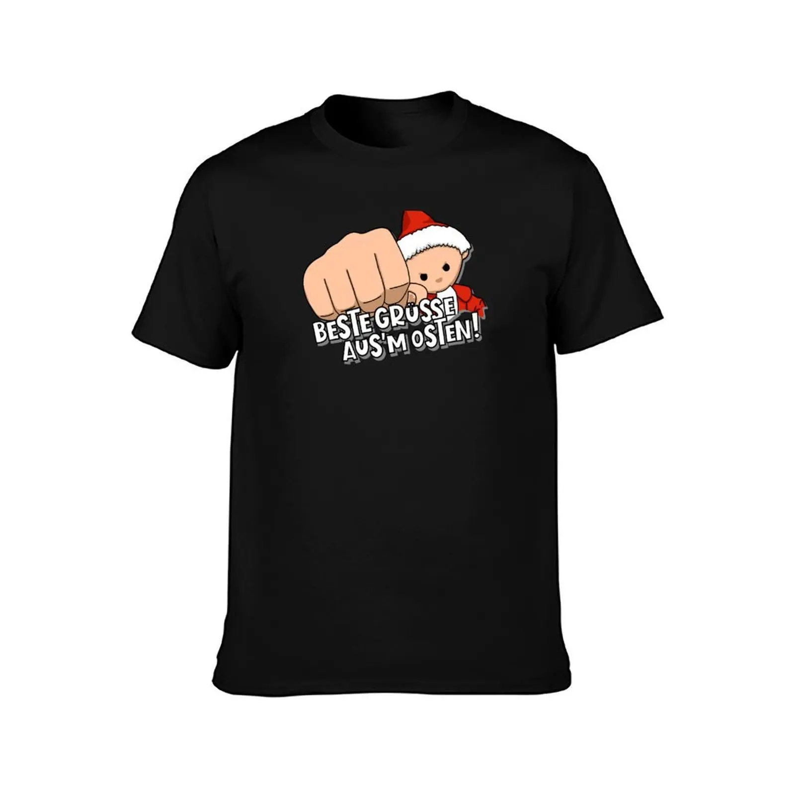Sandmann - Best regards from the East! T-Shirt, Summer Casual Cotton Tee, Oversized Streetwear Tops, Vintage Graphic Print