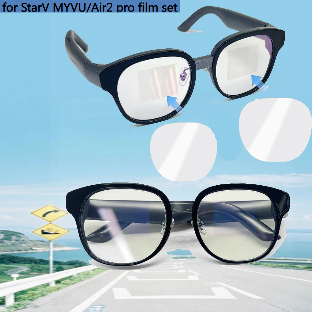 

Screen Protector for StarV MYVU/Air2 Pro film Set of high-definition anti-scratch AR Glasses Protective Film Front PET Lens Film