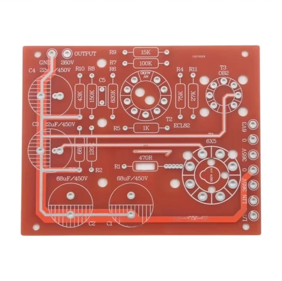 HiFi 1PC 6X5+ECL82+0B2 Röhrennetzteilplatine PCB DC260V für Phono/Vorverstärker