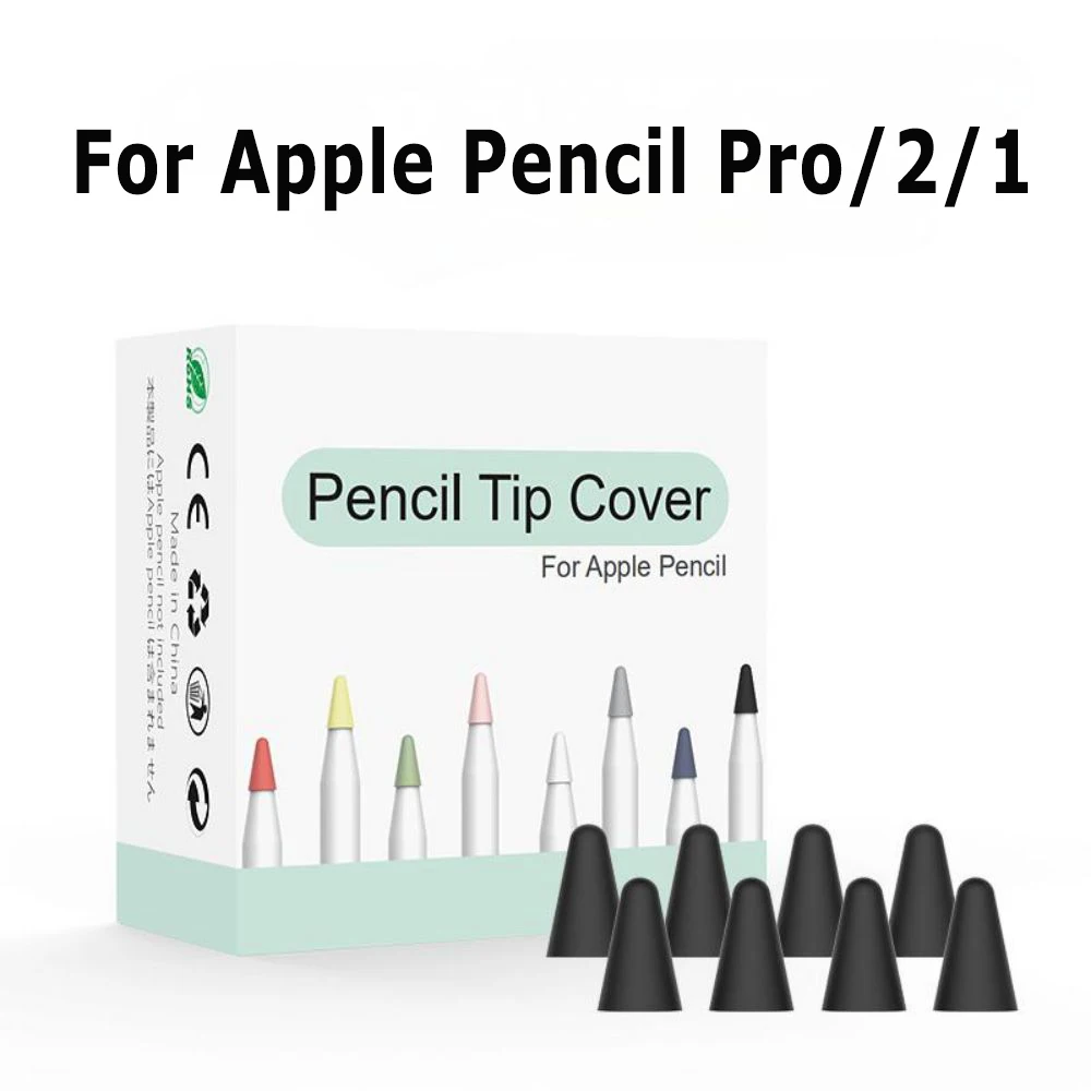 

8 шт. силиконовый чехол для пера для Apple Pencil Pro 3 2 1 чехол с наконечником для Apple Pencil 3 USB C 2-го поколения чехлы со стилусом и наконечником