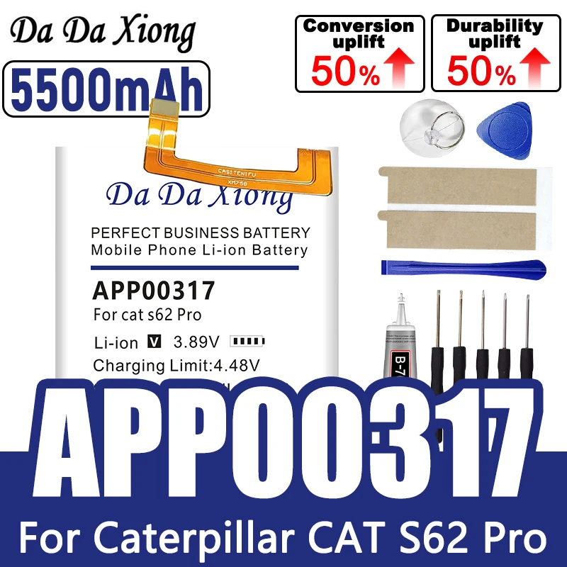 DaDaXiong APP00317 5500mAh Battery for Caterpillar cat s62 P