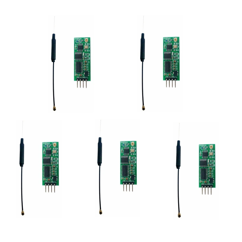 5 PCS 2400-2525MHz RS232 Wireless Transceiver Module RF UART Board for Wifi ESP8266 NodeMCU PC Serial port COM Printers