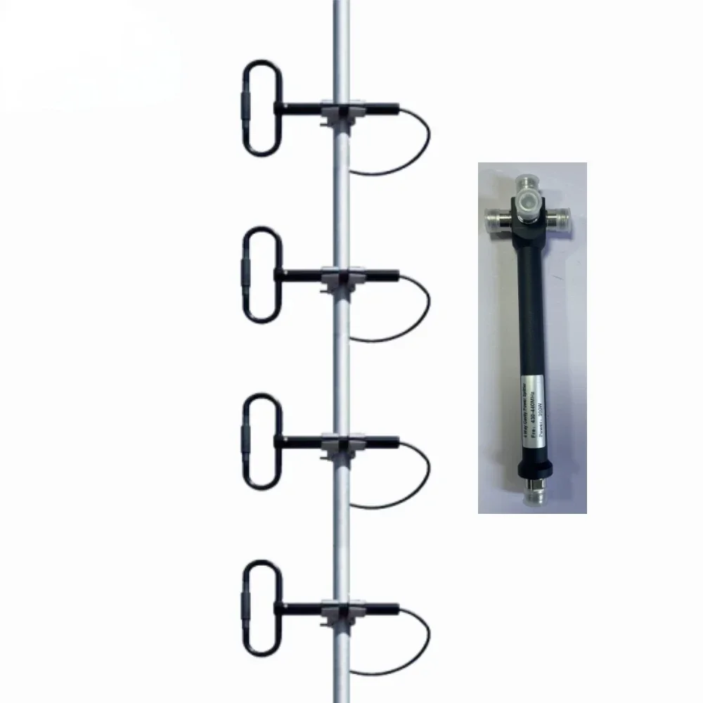 Hot selling and durable Antenna UHF 400-470MHz Stacking Four Bay 4 Dipoles Antenna With 1 to 4 N Female Power Splitter