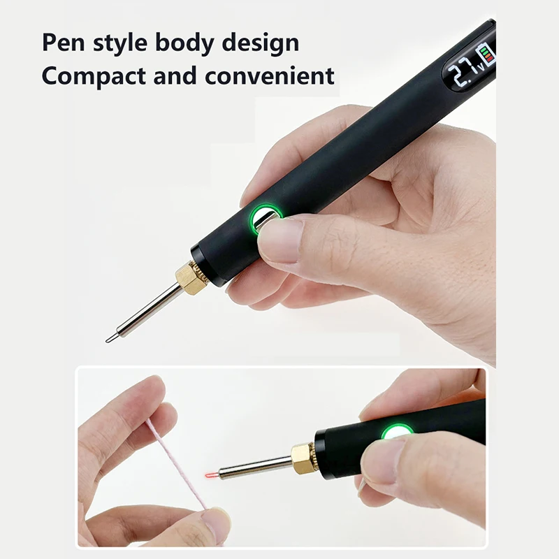 USB Charging Temperature Adjustment Welding Repair Tool Cordless Soldering Iron Tool Pen Portable Electric Soldering Iron Pen