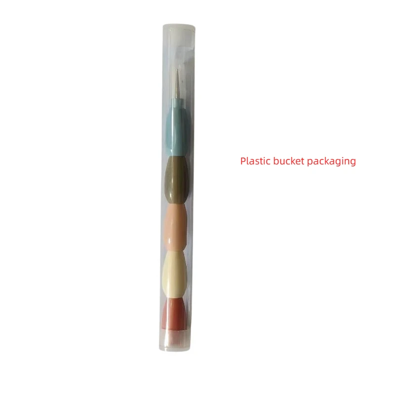 5Pcs DIY Manicure Tools Interlockable Nail Art Dotting Pen Multicolor Handle Liner Drawing Flower Dotting Rhinestone Picking