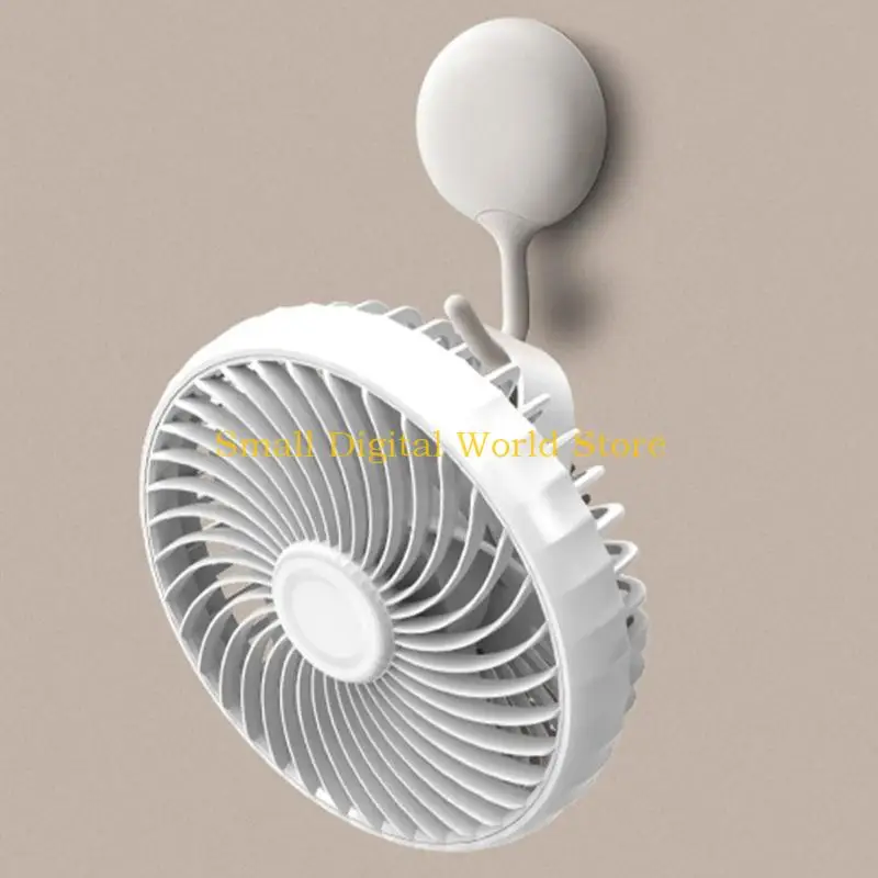 77UB wiederaufladbarer USB-Ventilator, Tischventilator, Camping-Ventilator, Deckenventilator, Hängeventilator, 4000 mAh