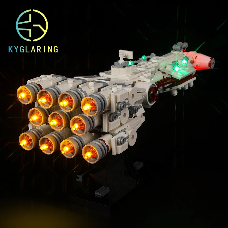 Kyglaring Led Lighting Set DIY Toys ForTantive IV 75376 Building Blocks (only light included)